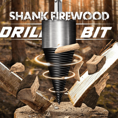 ✨50% OFF NOW! Firewood Drill Bit Set – Heavy Duty Screw Cone Log Splitter Drill Bit for Fast Wood Splitting