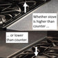 2PCS Stainless Steel Stove Counter Gap Covers