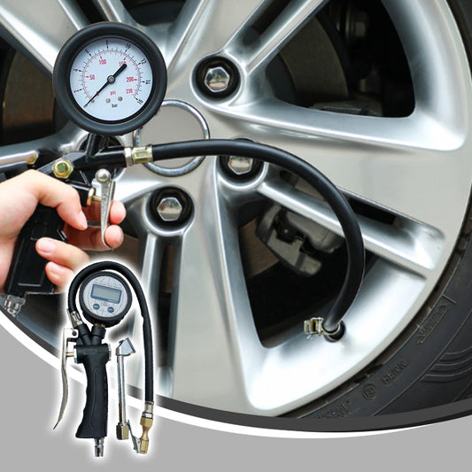 🎅50% off sale🔥2-in-1 Tire Inflator Pressure Gauge