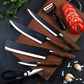 🍴 Stainless Steel Knife Set Block — ”Professional Kitchen Knives Sharp Durable"