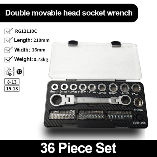 🧰36pcs Ratchet Wrench Sets with box