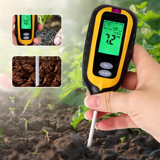 🔥Hot Sale🔥6-in-1 LCD Rapid Accurate Soil Moisture Meter