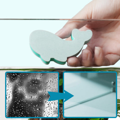 🌸LAST DAY PROMOTION - 50%OFF🌸Whale-Shaped EVA Foam Fish Tank Glass Cleaner