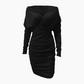 Women's Sexy Ruched V-Neck Bodycon Dress