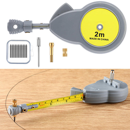 Retractable Tape Measure Compass