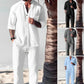 🎉BIG SALE-52% OFF🎉Men's Trendy Cotton Linen Top & Pants Two-Piece Set FREE SHIPPING