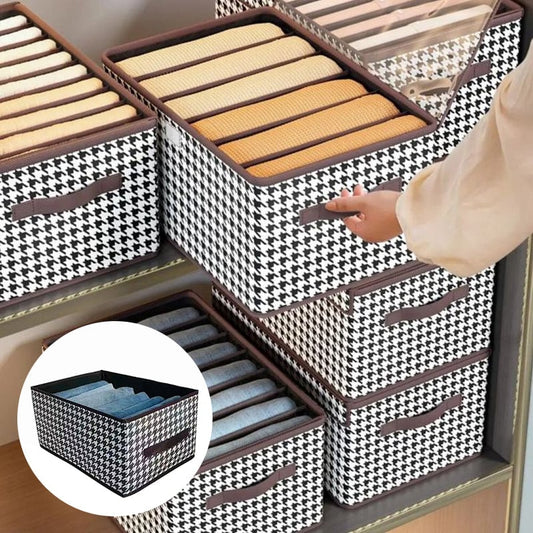 ✨Foldable Jeans Organizer for Closet - Space-Saving Dividers with Clear Panel for Easy Visibility & Neat Storage🏠