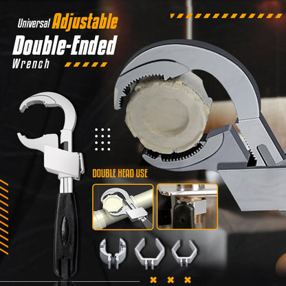 🔧 Universal Bathroom Wrench: 80mm Opening, Anti-Slip, Aluminum Alloy, for Faucet & Pipe