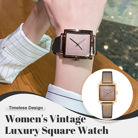 Women's Vintage Luxury Square Watch