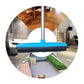 🧹 Pet Hair Remover Rubber Broom: Telescopic Handle, Built-In Squeegee, TPR Bristles
