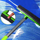 🧹 Pet Hair Remover Rubber Broom: Telescopic Handle, Built-In Squeegee, TPR Bristles
