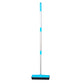 🧹 Pet Hair Remover Rubber Broom: Telescopic Handle, Built-In Squeegee, TPR Bristles