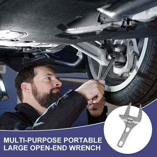 Multi-Purpose Portable Large Open-End Wrench