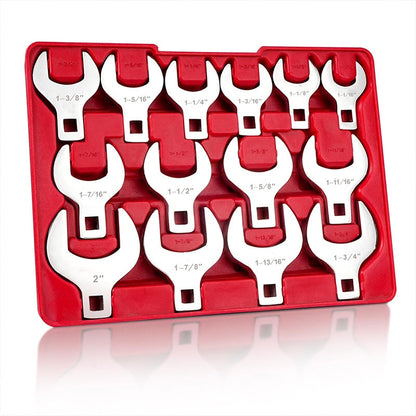 14PCS 1/2-Inch Drive Jumbo Crowfoot Wrench Set