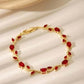 Women's Dainty Leaf Charm Bracelet