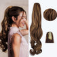 Dreamy Wavy Ponytail Hair Extensions with Clips