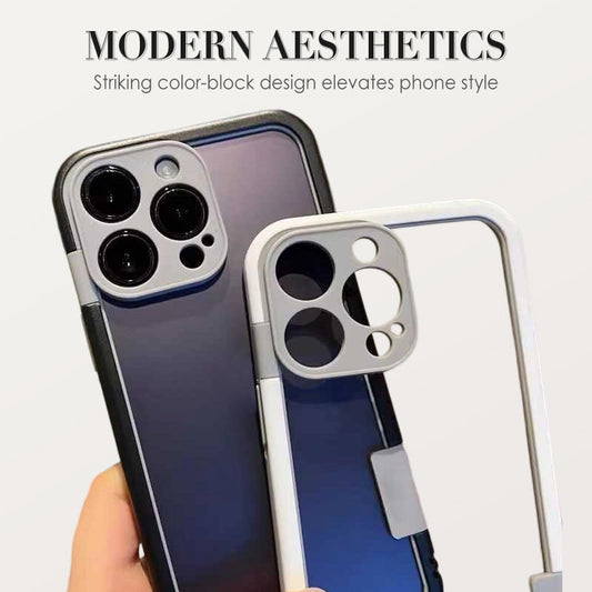 Color-Block Heat-Dissipating Impact-Resistant iPhone Case
