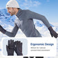 Warm Soft Lined Gloves With Extended Cuff