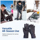 Warm Soft Lined Gloves With Extended Cuff