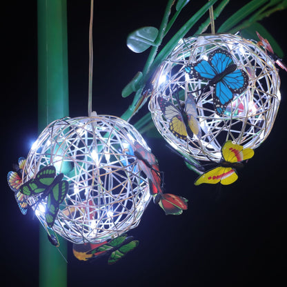 ✨Hot Sale 50%OFF — Hanging Butterflies with Solar LED Light Ornament