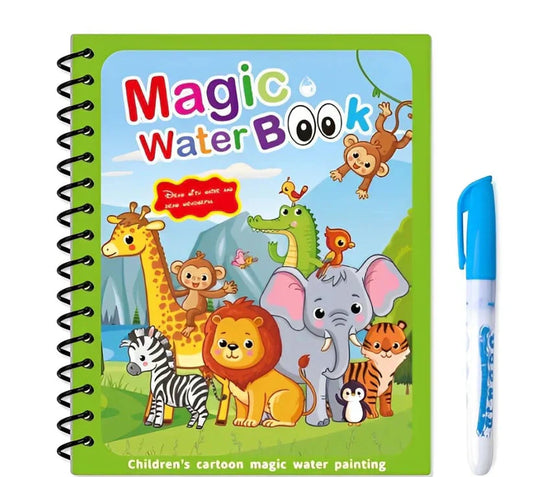 🎨 50% OFF NOW! ✨ Montessori Water Drawing Book – Reusable Magic Pages, Educational Toy & Reveals Invisible Patterns 💦📚