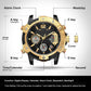 📢📢50% OFF !!⏰Multifunctional Dual Display 3ATM Waterproof Men's Quartz Sports Watch