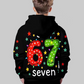 Kids' "67" Graphic Christmas Pullover Hoodies
