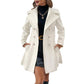 Women's Casual Double-Breasted A-Line Coat