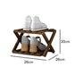 👞 Foldable Bamboo Shoe Rack: No Assembly, 5-Second Setup, 2-10 Tiers, Space-Saving