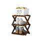 👞 Foldable Bamboo Shoe Rack: No Assembly, 5-Second Setup, 2-10 Tiers, Space-Saving