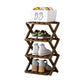👞 Foldable Bamboo Shoe Rack: No Assembly, 5-Second Setup, 2-10 Tiers, Space-Saving