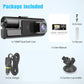 🚗 Triple Camera Dash Cam: 1080P Full HD, Front/Interior/Rear, Night Vision, G-Sensor, Parking Mode