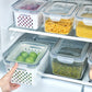 🍓 3-PC Fruit Container Set: Removable Colander, Leak-Proof, Stackable, BPA-Free, 3 Sizes