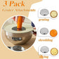 📢📢50% OFF !! ⏰304 Stainless Steel Mixing Bowl Set with Airtight Lids & Grater Attachments 🔪✨