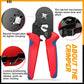 🔧 Ratchet Crimping Tool: Forged Jaws, Auto-Release, Ergonomic Grip, with Terminals