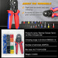 🔧 Ratchet Crimping Tool: Forged Jaws, Auto-Release, Ergonomic Grip, with Terminals