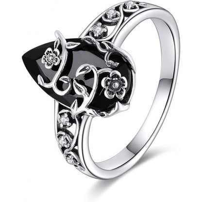 ⏳🔥LIMITED-TIME 50% OFF! ⏰Bohemian Vintage Floral Vine Ring💍🖤