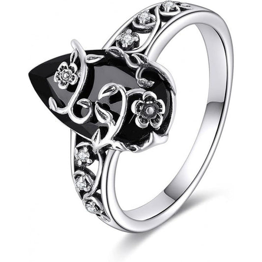 ⏳🔥LIMITED-TIME 50% OFF! ⏰Bohemian Vintage Floral Vine Ring💍🖤