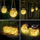 🔥Last Day Sale 60% OFF⏰☀️Solar Crackle Glass Jar Light💡