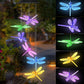 🦋 Solar-Powered Butterfly Wind Chime Lights: 7 Color-Changing LEDs, 600mAh Battery, 6-8H Glow for Garden & Patio