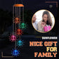 🦋 Solar-Powered Butterfly Wind Chime Lights: 7 Color-Changing LEDs, 600mAh Battery, 6-8H Glow for Garden & Patio