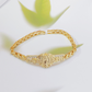 Elegant Hollow Flower Virgin Mary Bracelet