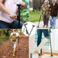 🦯 Dual-Handle Folding Walking Stick: 3-LED Light, Pivoting Base, Adjustable