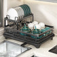 🧺 Two-Tier Dish Rack for Kitchen
