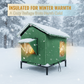 🐈 All-Weather Elevated Outdoor Cat House – Waterproof, Insulated, Foldable 🌧️