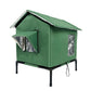 🐈 All-Weather Elevated Outdoor Cat House – Waterproof, Insulated, Foldable 🌧️