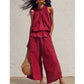 🔥2026 New Arrivals Special Offer-Women's Sleeveless Smocked Neck Top & Pants Set ✈️ Free Shipping