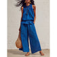 🔥2026 New Arrivals Special Offer-Women's Sleeveless Smocked Neck Top & Pants Set ✈️ Free Shipping