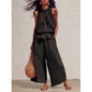 🔥2026 New Arrivals Special Offer-Women's Sleeveless Smocked Neck Top & Pants Set ✈️ Free Shipping