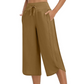 Women's Casual Wide-Leg Capri Pants